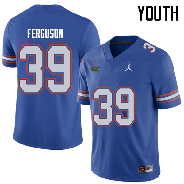 Jordan Brand Youth #39 Ryan Ferguson Florida Gators College Football Jerseys Royal